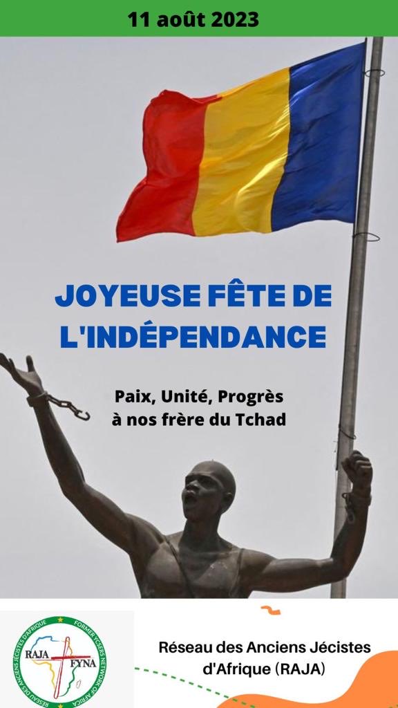 Ce sont de vaillants guerriers qui aiment avant tout la Paix. Et c’est cette paix que nous leur souhaitons en ce jour. Une paix qui apporte avec elle prospérité pour un vrai progrès. Joyeuse fête de l’Indépendance à nos amis du Tchad. #RAJA #FYNA #ECG ⁦<a href="/RajaFyna/">RAJA-FYNA</a>⁩