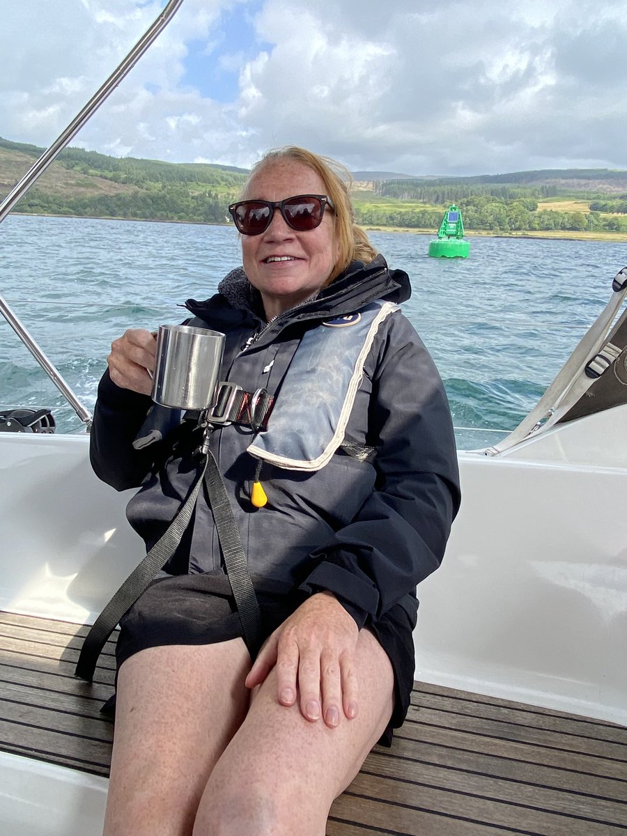 CaineMaxine's tweet photo. Final sail of our wonderful restorative break. #viewwithabrew https://t.co/leT42X1B7u