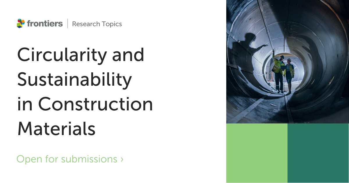Frontiers - Sustainability (@frontsustain) on Twitter photo Frontiers in Sustainability presents an article collection: "Circularity and Sustainability in Construction Materials" by <a href="/Dr_PriyaPerumal/">Priyadharshini Perumal</a>
Submit your manuscript here➡️ fro.ntiers.in/CSCM Frontiers in Sustainability presents an article collection: "Circularity and Sustainability in Construction Materials" by <a href="/Dr_PriyaPerumal/">Priyadharshini Perumal</a>
Submit your manuscript here➡️ fro.ntiers.in/CSCM