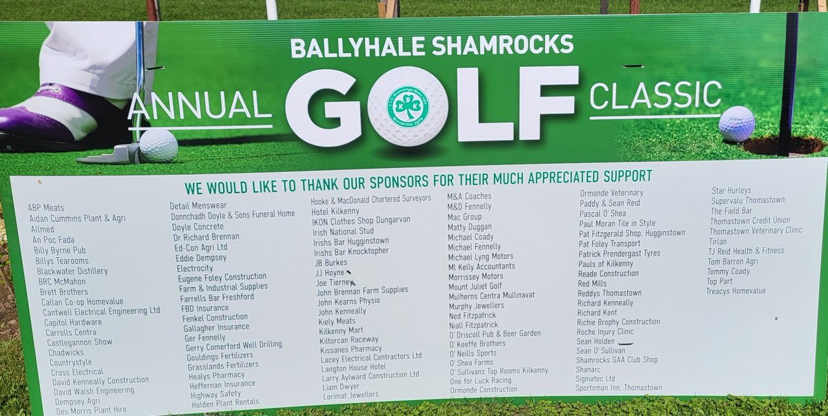 BallyhaleGAA's tweet image. A lovely day for the Shamrocks Golf Classic ⛳️ 2023 in @gow