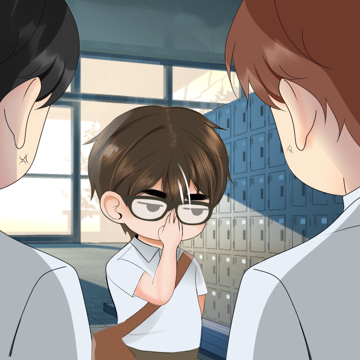 Ganito ko talaga na-i-imagine tumitig at mag-ayos ng eyeglasses si pareng Pietro noong highschool days nila ni Sage 💀 

FOR MEME PURPOSES ONLY~