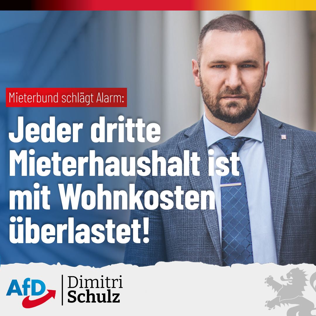 Jeder dritte Mieterhaushalt ist mit Wohnkosten überlastet!