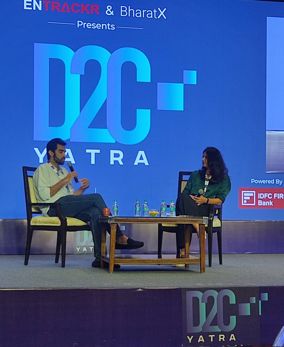 entrackr's tweet photo. The Evolution of D2C!
Up next, Mohit Sadaani, co-founder of The Moms Co., takes the centre stage to reveal the ABCs of mastering the D2C game – from dos and don'ts of brand building to understanding the triggers behind entrepreneurs' exit decisions.
#D2CYatra https://t.co/sWQkvMLA1n