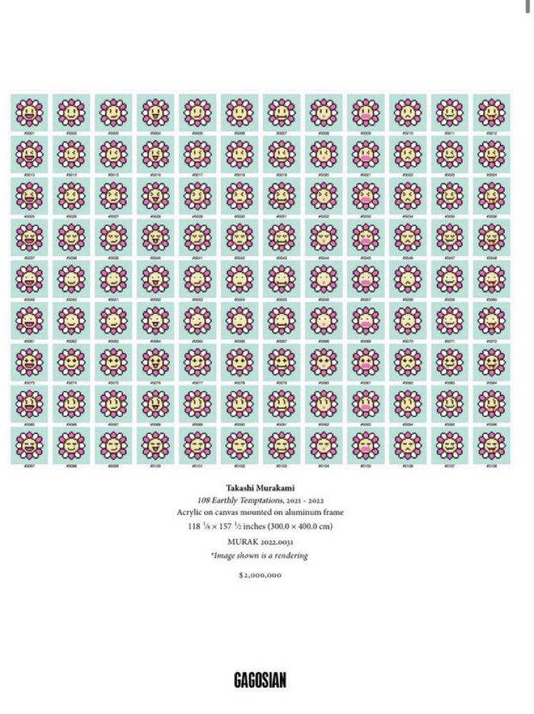 tkmnft's tweet photo. Don’t know if it’s sold out, but this is the value of Murakami https://t.co/PFHmqmMTwW