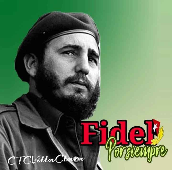 Eterno Comandante en Jefe de la Revolución Socialista cubana. 
#FidelPorSiempre #FidelEsFidel