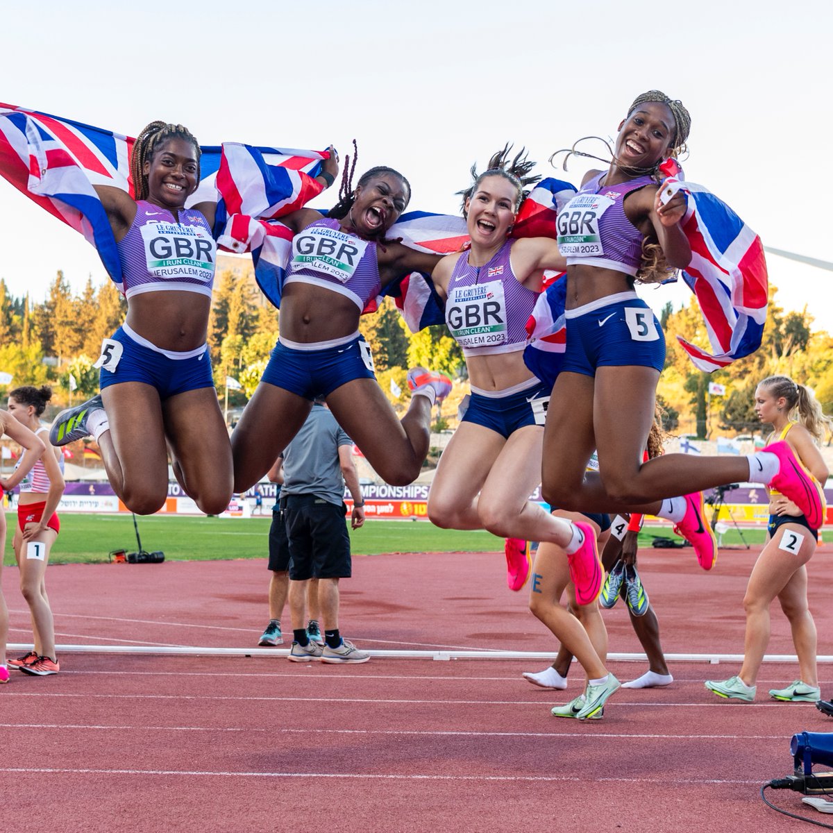 WHAT. A. NIGHT. GB&NI ended #Jerusalem2023 on a high with gold in the Men’s 4x400m and silver in the Women’s 4x100m 🥇 🥈 #WhereItStarts