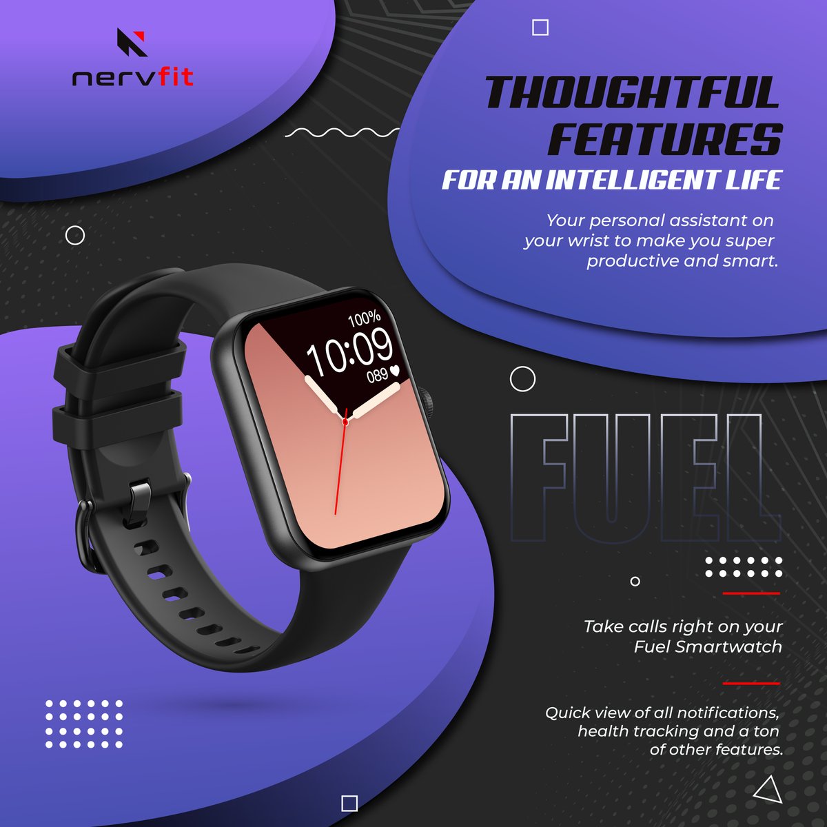 Nervfit's tweet image. Your Productivity Partner on Your Wrist: The Ultimate Personal Assistant Smart Watch 🌟⌚#Nervfit Smart Watch is about to set new standards 🗝️🌟 #UnleashPossibilities #SmartWatchLaunch #TechEvolution #Smartwatch #newlaunch #comingsoon #comingsoon2023 #newlaunch2023 #wristwatches