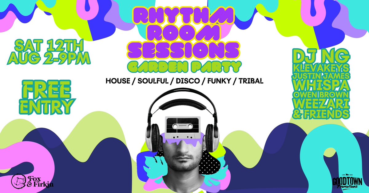 FREE Outdoor Daytime Party this weekend @ the Fox and Firkin Beer Garden, Lewisham SE13 6JZ. ☀️