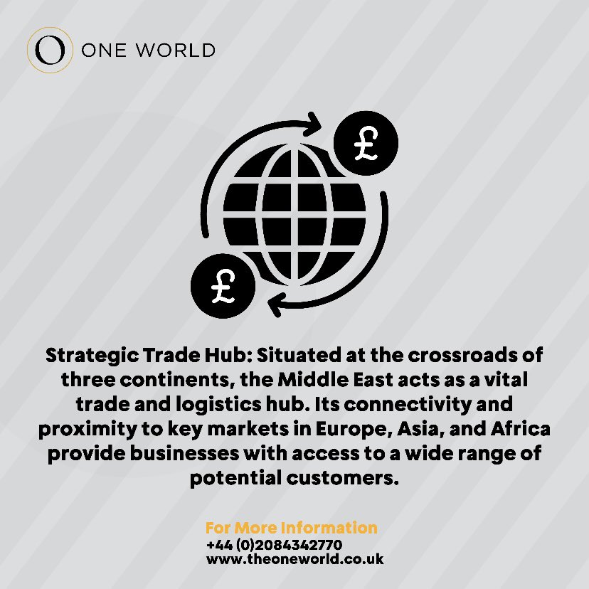 TheOneWorldUK's tweet photo. 🌍 Thriving Wonders of the Middle East.

📲 Call us for a consultation on - 02084342770

#theoneworld #businessexpansion #businessgrowth #franchise #relocation #growth #franchisebhsiness #consultation https://t.co/o12K8mMyqj