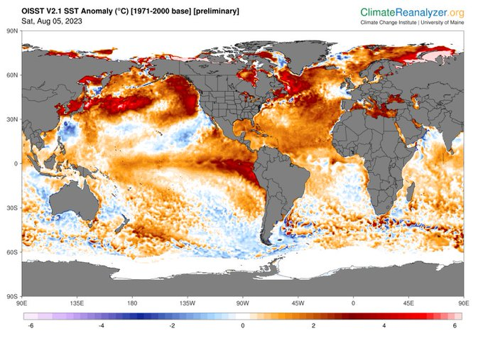 ECOWARRIORSS's tweet photo. We are losing our home Earth now
Antarctic 20% lower than average over last 40 years, equivalent to a sea ice loss nearly 10 times the area of New Zealand
Over 32 million acres forest burned in Canada
Ocean heat off the scale at 20.96C (69.73F)
Highest air temps in 120,000 years https://t.co/9wgJb99Kh9