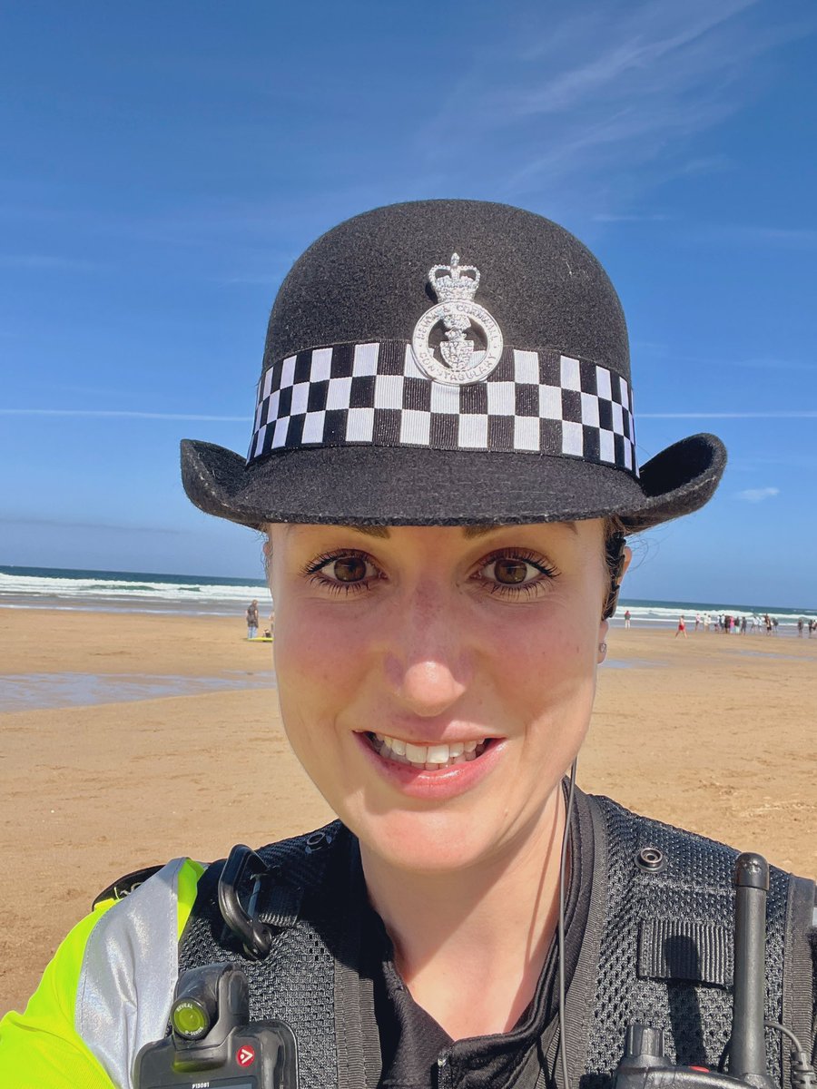 Change of scenery for me today. Down in Newquay doing foot patrol for #Boardmasters weekend. Nice to see Summer back for a day as well!! #neighbourhoodpolicing