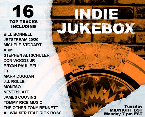 NEW #INDIE JUKEBOX EXTRA Tuesday 12am GMT (Monday 7pm ET) ft <a href="/MicheleStodart/">Michele Stodart</a> <a href="/MarkDavidDuggan/">Mark Duggan</a> <a href="/JjRolle/">JJ Rolle</a> <a href="/montaotunes/">Montao</a> <a href="/TommyRiceMusic1/">TommyRiceMusic</a> <a href="/tonecentralmgt/">Tony Bennett</a> <a href="/LibertyMusicPR/">Liberty Music</a> +more
 
radiowigwam.co.uk, SmartSpeaker
 
#indiepop #singersongwriter #indiefolk #rap