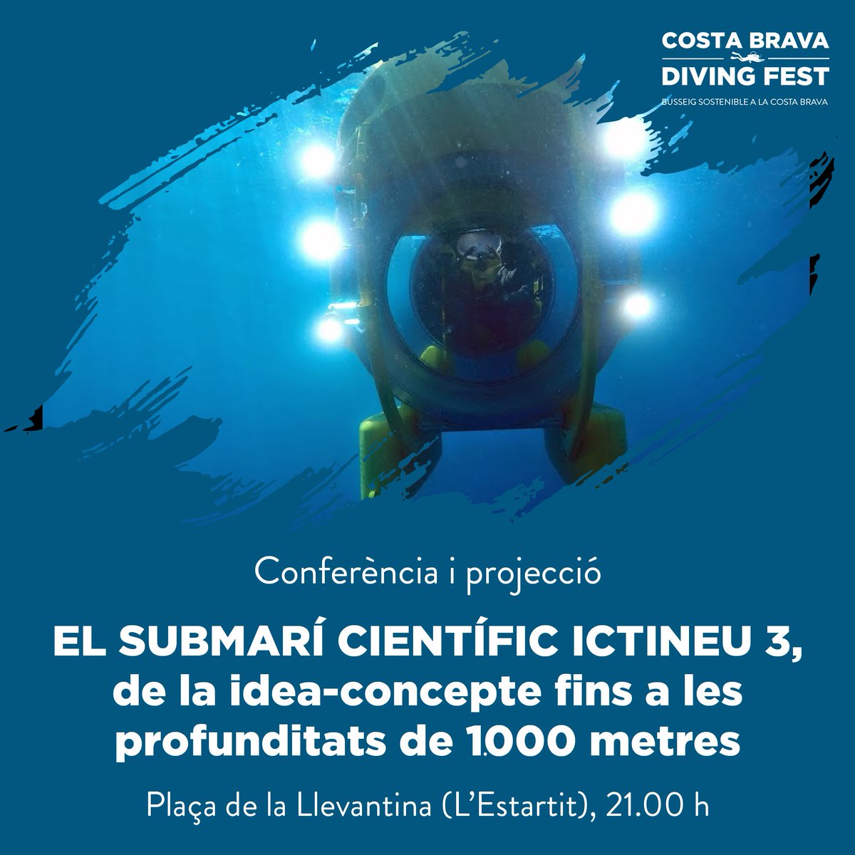 CostaBravaSub's tweet photo. 🌊Conferència + projecció EL SUBMARÍ CIENTÍFIC ICTINEU 3
02-09-2023, 21.00 h, L'Estartit
+ INFO: https://t.co/BOE4w8JD83
@galpcostabrava
#costabravasub #costabrava #busseig #immersions #galp #galpcostabrava #costabravadivingfest #divingfest #busseigsostenible https://t.co/aUJ8hAhjne