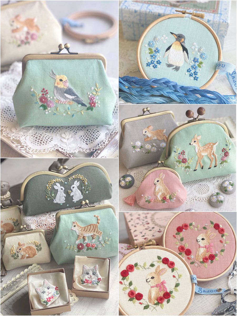 mokuren0801's tweet photo. #わたしの世界へようこそ

動物や植物をモチーフに刺繍をしています🪡
#ハンドメイド好きな人と繋がりたい #刺繍 https://t.co/9gmYdzsI8m