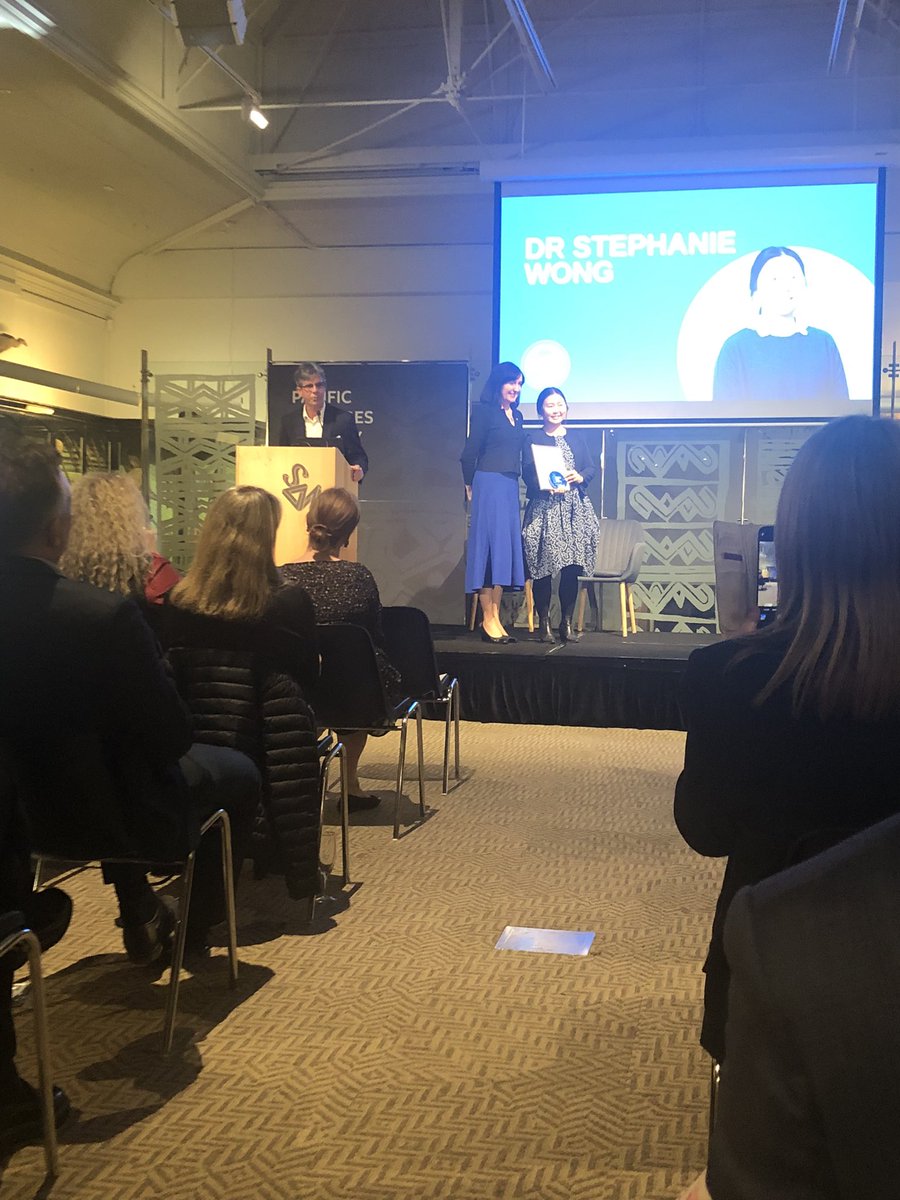 It’s wonderful seeing Stephanie Wong <a href="/Flinders/">Flinders University</a> receiving @aipolsci young Tall Poppy award tonight at the <a href="/Aus_ScienceWeek/">NationalScienceWeek</a> launch #WomenInSTEM #NationalScienceWeek