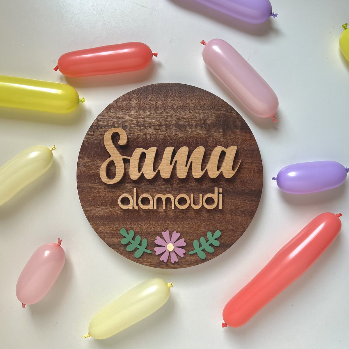 Baby name sign 🍃💖
للطلب على الرابط في البايو 🎈
#wood