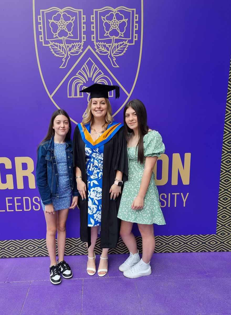 GQAMick's tweet photo. Proud day for Natalie.  #LeedsBackettGrad #SocialWorkDegree #wellDone https://t.co/fVY3yOxPH4