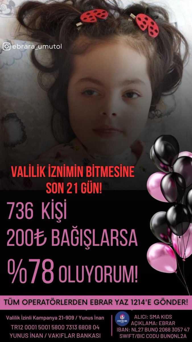 Zahir_Baran's tweet photo. Ben Ebrar Nur benim hikayem henüz  36 günlükken sma ile başladı Suyun tadını ,tüm yiyeceklerin tadını bile bilmiyorum.Hatta 5 yaşında olmama rağmen anne baba bile diyemiyorum.Tüm bunların olması için sizlere ihtiyacım var 21 gün içinde kampanyam bitmesi için destek verir misiniz? https://t.co/UOcinO6SPU