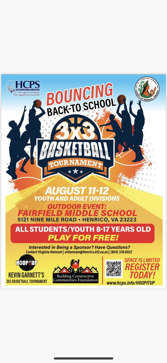TODAY is the day! We’re kicking off the 2023-2024 school year, county-wide! Come out and enjoy this FAMILY [and community engagement] affair! Engage with schools, teams check in @ 5pm, kid’s fun zone, &amp; be the first 10 ppl for a free haircut by our Mobile Barber! Let’s Go @ 4pm!
