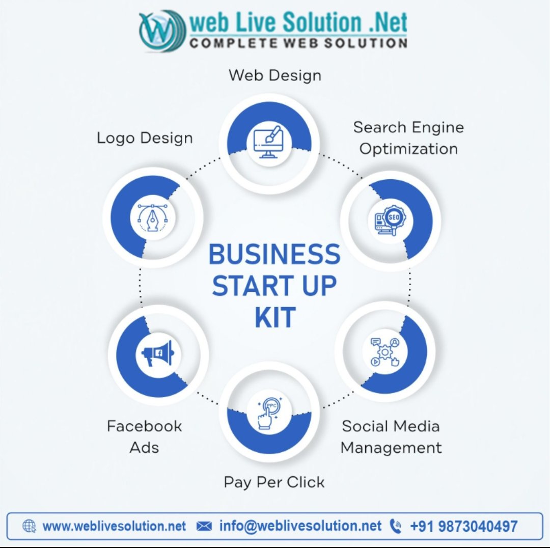 WebLiveSolutio1's tweet image. Business Start up Kit :

• Website Design
• Search Engine Optimization
• Logo Design
• Facebook Ads
• Pay Per Click
• Social Media Management
.
.
.
.
.
#weblivesolution #business #websitedesigning #seo #logodesign #facebookads #ppc #smm #smo #webdevelopment #digitalmarket