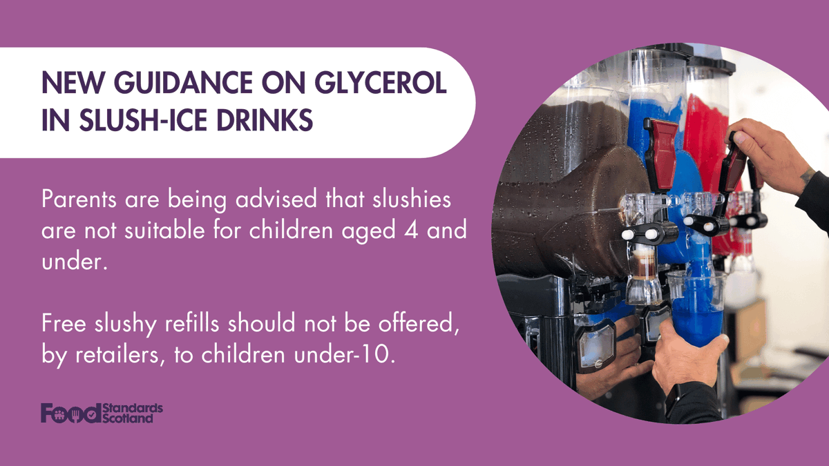 Parents are being advised not to give slush-ice drinks to children