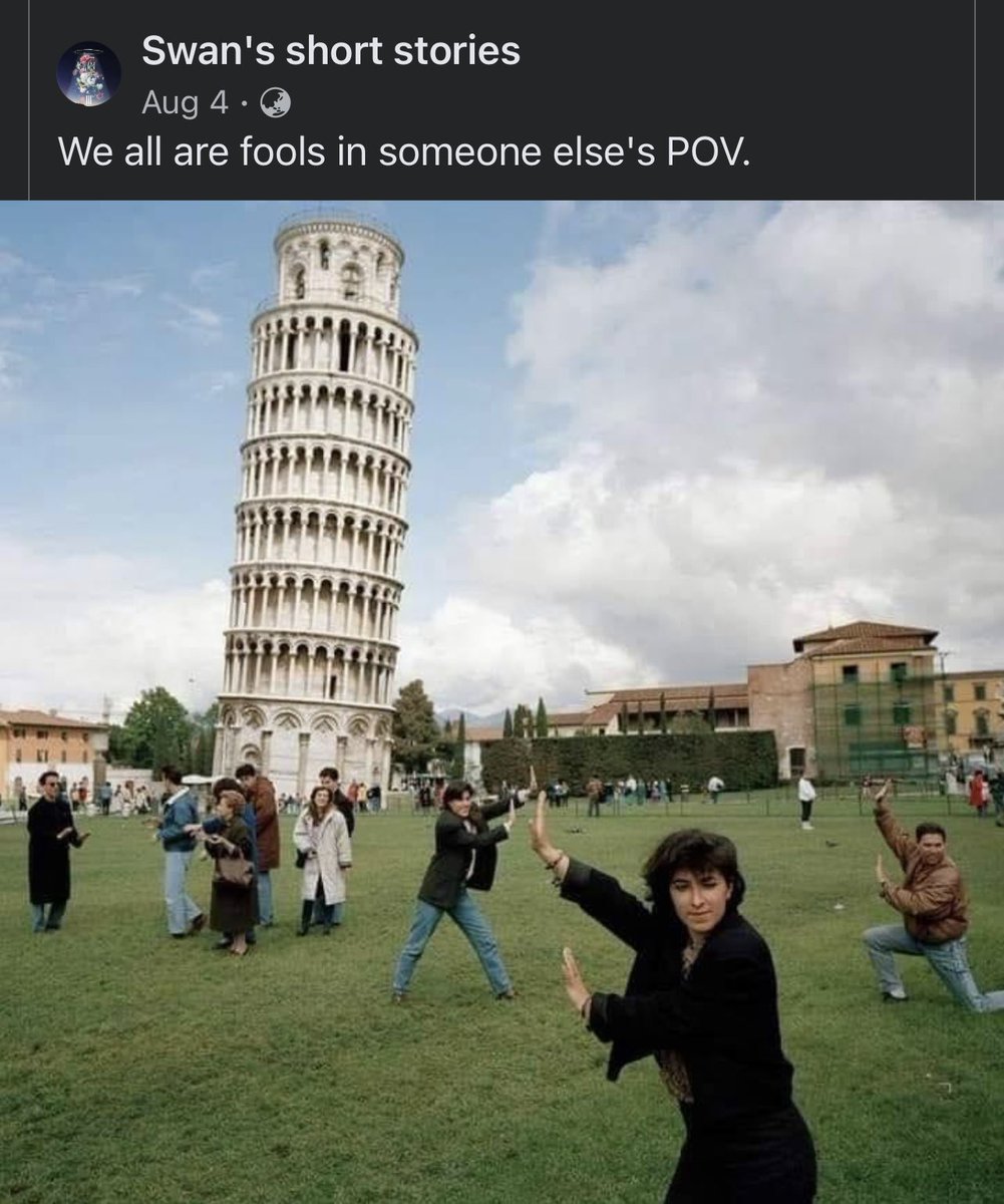 From another person's point of view, it could appear somewhat foolish.