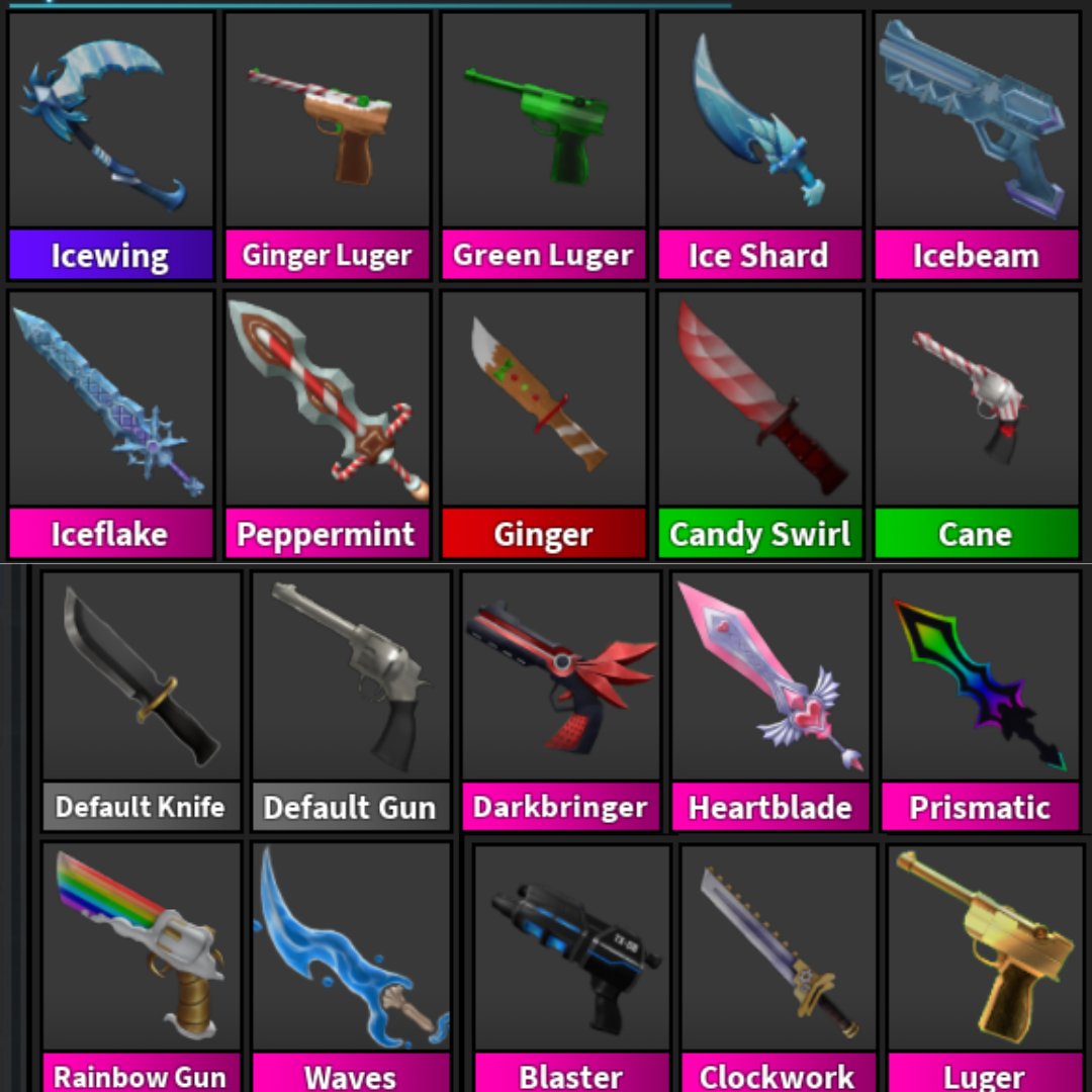 Jinx_Garhamy's tweet image. Trading these MM2 Items (MLF: Sugar / Fair Offers) #mm2trading #MM2 #robloxtrade