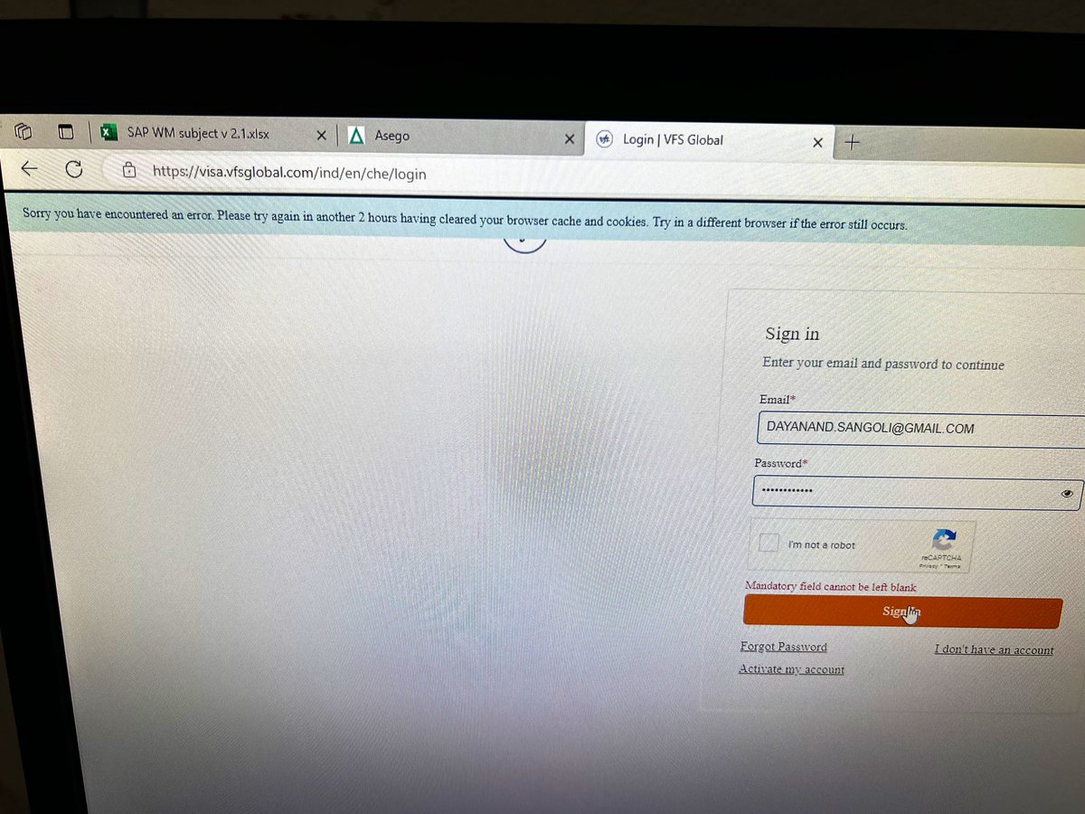 daya_sang's tweet photo. Login error all the time.. pathetic @vfsglobalcare @VFSGlobal https://t.co/YEkTIYay4s