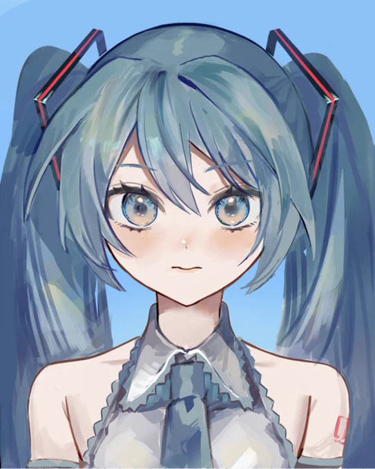 初音ミクのお顔