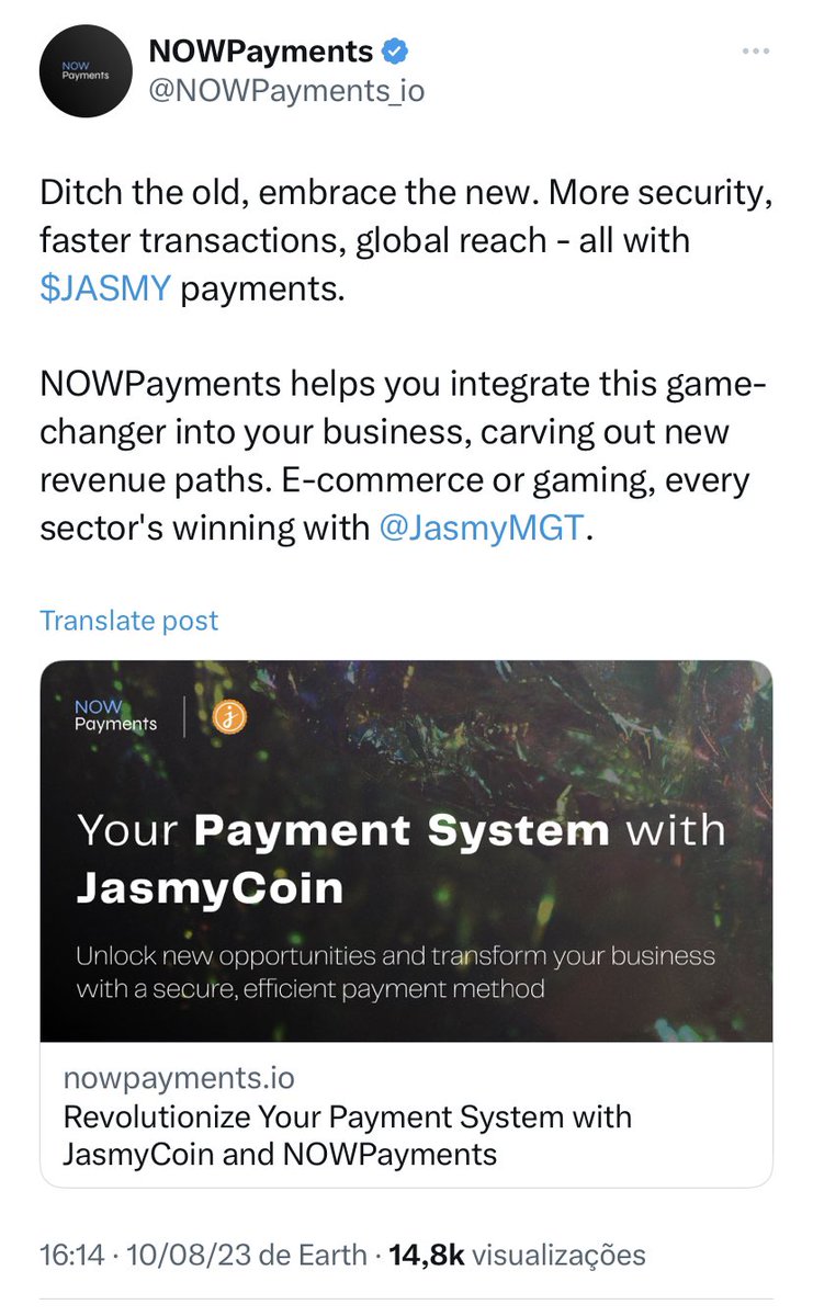When deciding where to invest my money, I learned to look for:
Project’s team✔️
Real world application✔️

When you study #JASMY you understand that it not only has an amazing/reliable team✔️+ real world application✔️ but $JASMY is also creating the Future✔️
We’re so early fam🚀🇯🇵