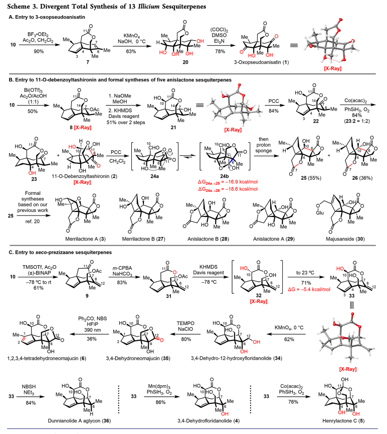 Total Synthesis (@totalsynthesis) on Twitter photo Divergent #TotalSyntheses of Illicium Sesquiterpenes through Late-Stage Skeletal Reorganization by Pengfei Fu, Tao Liu, Yang Shen, Xin Lei, Tianjie Xiao, Peng Chen, Dongsheng Qiu, Zhen Wang, and <a href="/YandongZhang16/">Yandong Zhang</a> at Xiamen University in <a href="/J_A_C_S/">J. Am. Chem. Soc.</a> pubs.acs.org/doi/10.1021/ja… Divergent #TotalSyntheses of Illicium Sesquiterpenes through Late-Stage Skeletal Reorganization by Pengfei Fu, Tao Liu, Yang Shen, Xin Lei, Tianjie Xiao, Peng Chen, Dongsheng Qiu, Zhen Wang, and <a href="/YandongZhang16/">Yandong Zhang</a> at Xiamen University in <a href="/J_A_C_S/">J. Am. Chem. Soc.</a> pubs.acs.org/doi/10.1021/ja…