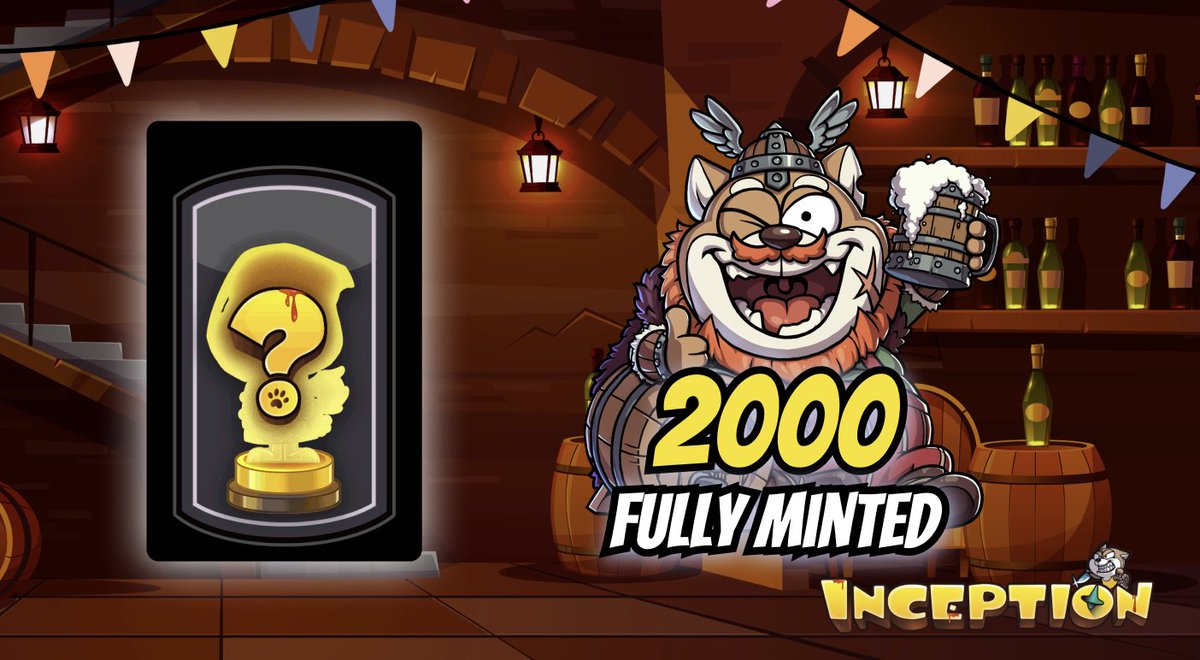 🚀 Tier 2 #NFT MINT OUT in Less Than 10 Mins 🔥

With that, ALL our NFTs have been fully minted 🙌 A heartfelt THANK YOU to everyone who participated in this Genesis NFTs #FreeMint ! Stay tuned for what's next ✨ 👀

#INCEPTION #Web3Gaming #BNBChain