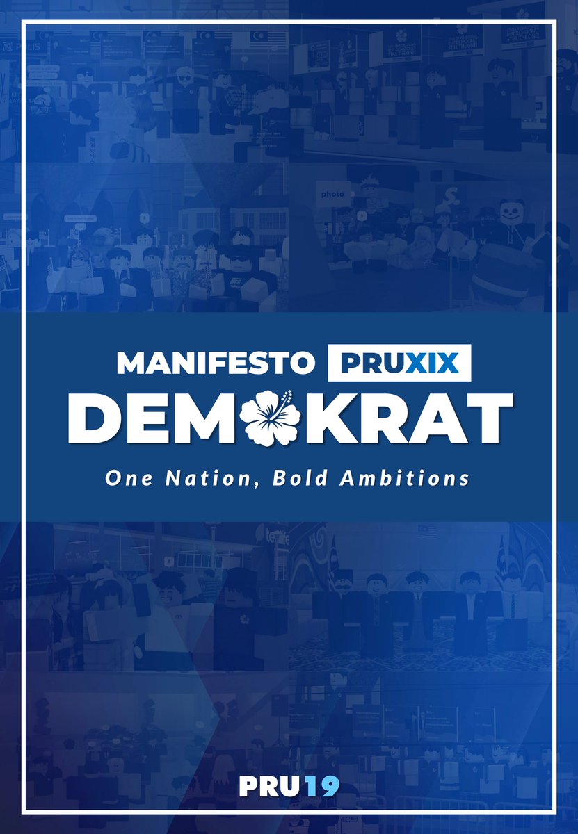 Demokrat_MYS's tweet photo. Be part of the change!
Read our manifesto and embrace the spirit of "One Nation, Bold Ambitions."
Let's journey together by voting us this weekend, towards a stronger, more prosperous Malaysia for generations to come. #VoteForPDM #GE19
https://t.co/MDIfWHOdEH https://t.co/lGUeWms7dN