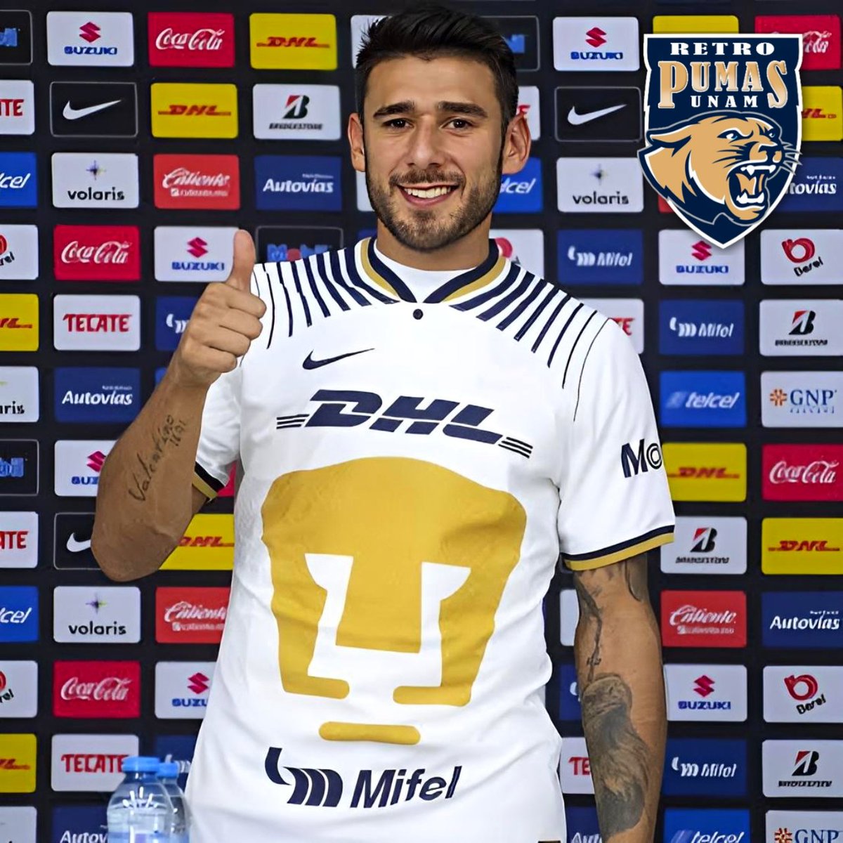 Retropumasunam's tweet image. ¿Hasta el momento que te ha parecido el desempeño de Eduardo Salvio con Pumas?
#EsPregunta