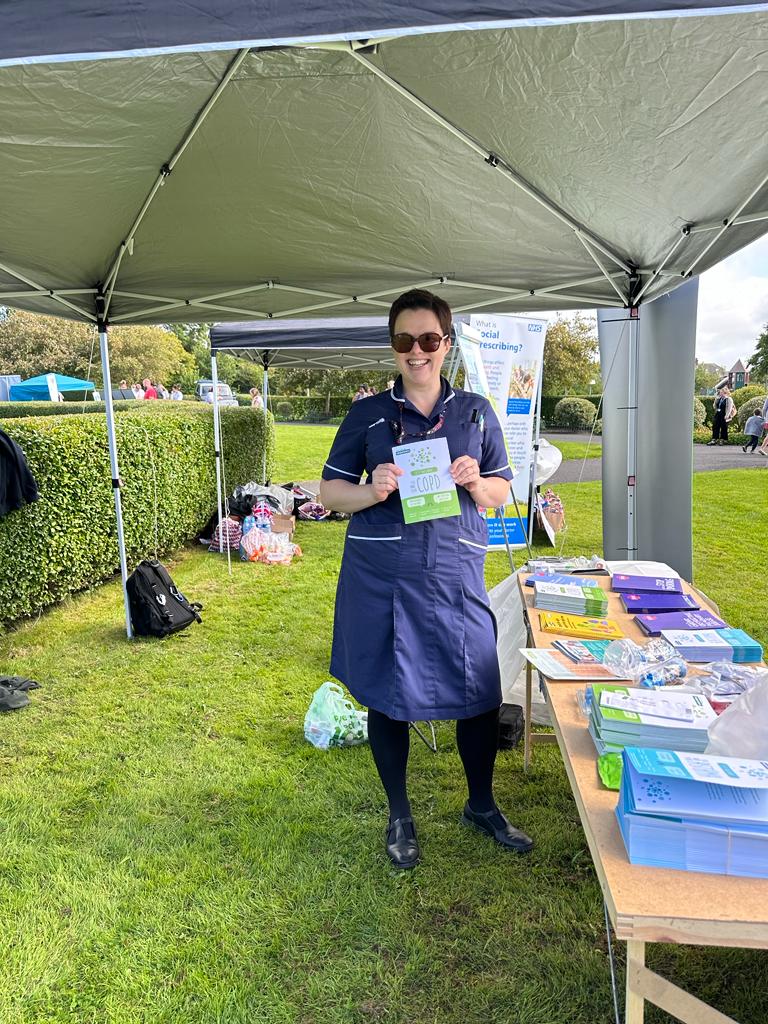 RixomK's tweet photo. We had a great day at todays Health and Wellbeing Event at Barrow Park, alongside our medicines optimisation colleagues. We talked about inhalers, pulmonary rehab and smoking cessation. Lots of networking opportunities and great music from Dr and the Sicknotes! https://t.co/o939ik1Oj9