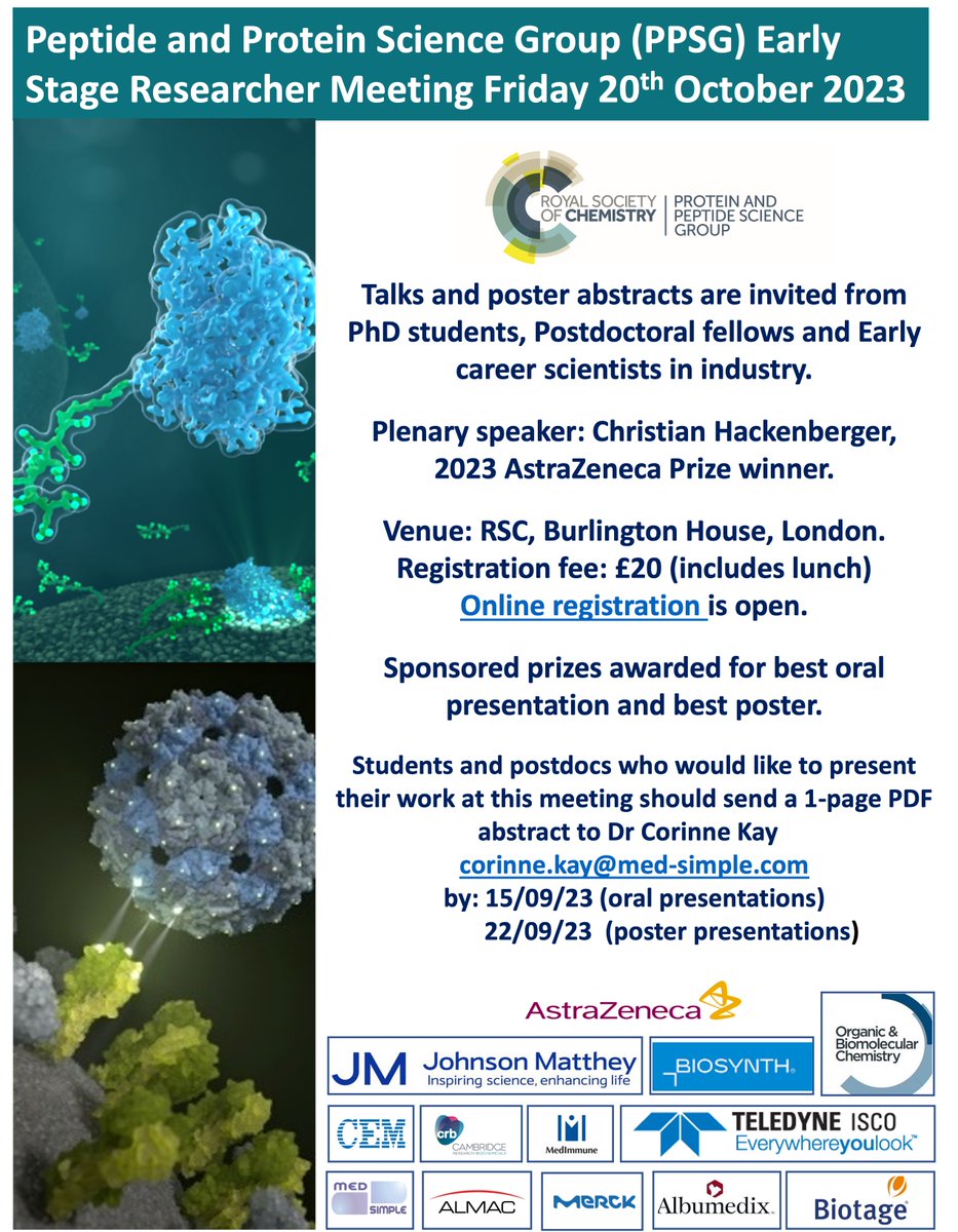 RSC Protein and Peptide Science Group tweet media