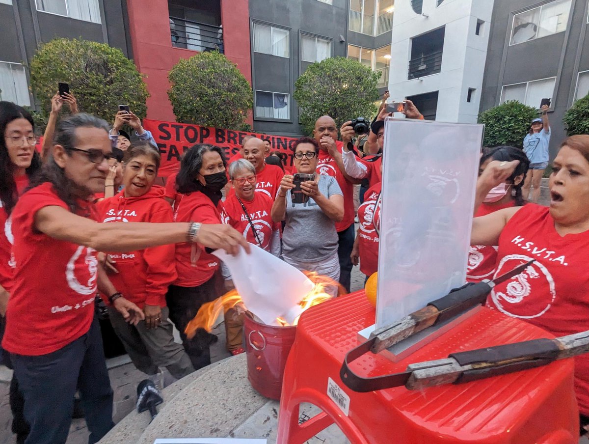 these tenants just set their eviction notices on fire ‼️❤️🔥