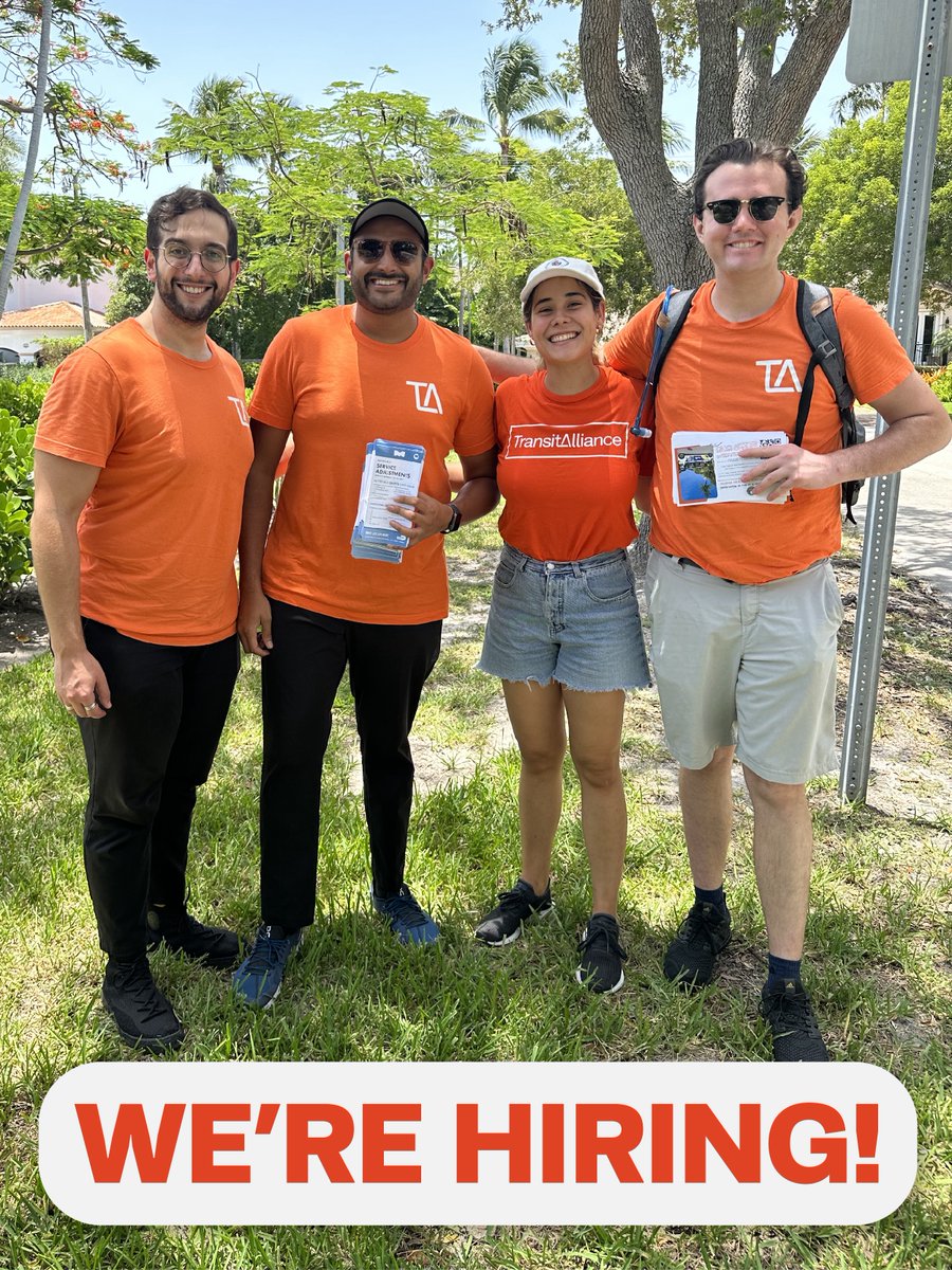 TransitMIA's tweet photo. 🚨 WE'RE HIRING A COMMUNICATIONS ASSOCIATE 🚨 

If you've got graphic and communications skills and want to make Miami a more livable, transit-oriented city, we would love to have you! Find the job description and instructions at the link here: https://t.co/W0IYy6CGg7 https://t.co/Q3451ptyHp