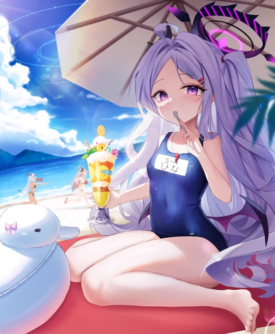 #ブルアカ   水着 ヒナ