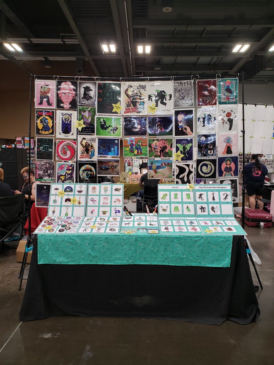 GalvanizedArt's tweet photo. All set up and ready to go at @Matsuricon in Columbus!#matsuricon #columbus #animecon #artistalley https://t.co/XLgr1pWkyf