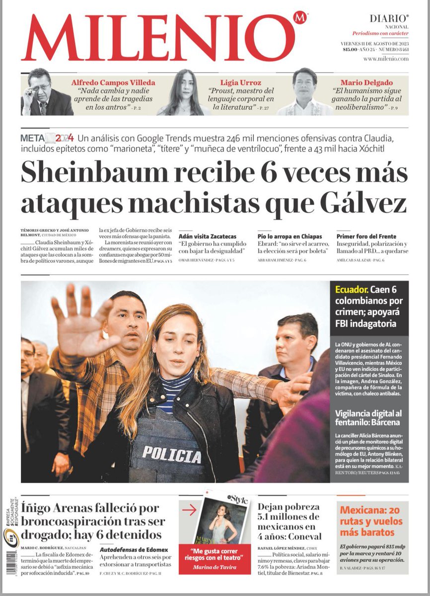 No tienen argumentos para debatir el excelente trabajo que ha realizado la Dra. Claudia Sheinbaum, es por eso que recurren a los ataques. No podrán detener una mujer que representa JUSTICIA, HONESTIDAD, CONGRUENCIA, TRABAJO Y BIENESTAR! 
Las Juventudes te respaldamos Jefita!!! 😎