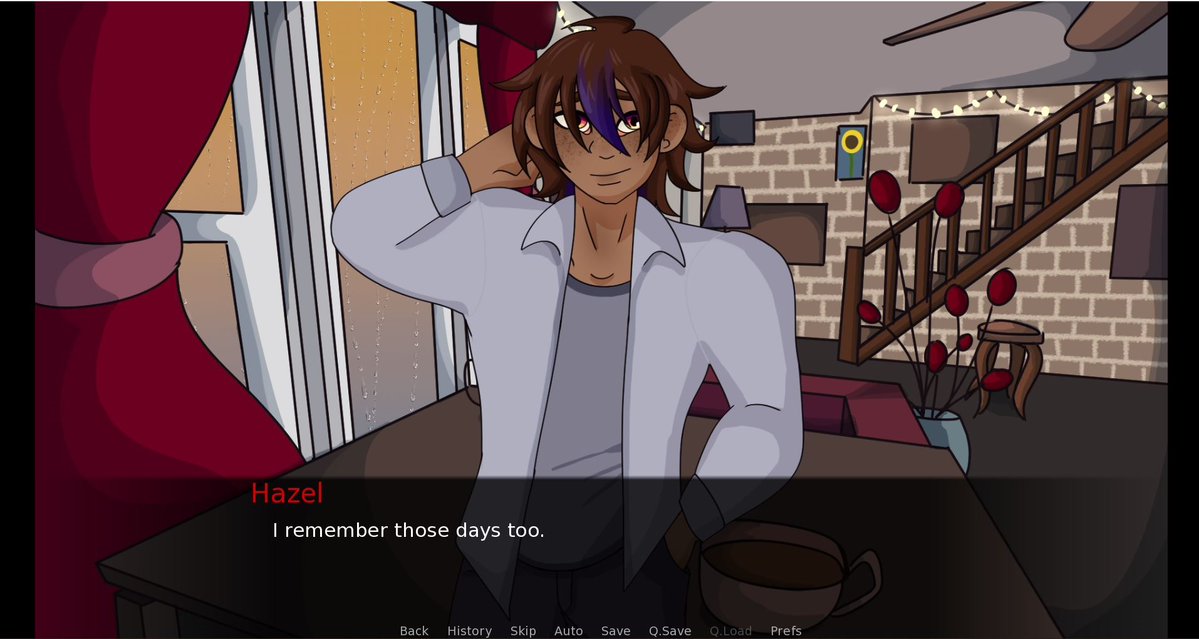 ANerdWithFriend's tweet photo. A screenshot from Chai Chat!
You meet up with a childhood friend and end up talking about the past, what do you discuss, you'll just have to play to find out!
Coming out August 14th!
#visualnovel #indiegame #vndev https://t.co/sP739tDHVe
