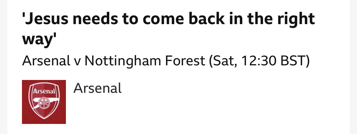 That’s him out until Easter then