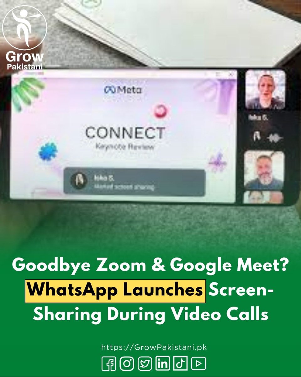 👋💻 WhatsApp Introduces Screen-Sharing Feature in Video Calls – A Potential Game Changer! 📞📺

#WhatsAppScreenSharing #VideoCallInnovation #VirtualCollaboration #TechAdvancements #CommunicationEvolution 📱🌐