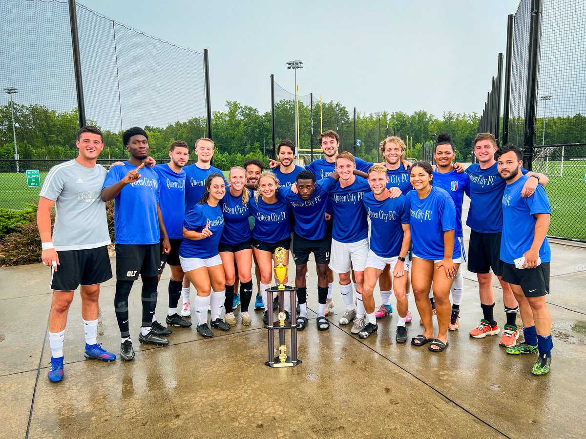 QueenCityCup's tweet photo. … that saw Queen City FC win 1-0 over another freq finalist, Charlotte Athletic FC. 

Congrats to Queen City FC on winning the 2023 Queen City Cup Coed Division!
#CROWNED https://t.co/ri6AT2SlOq