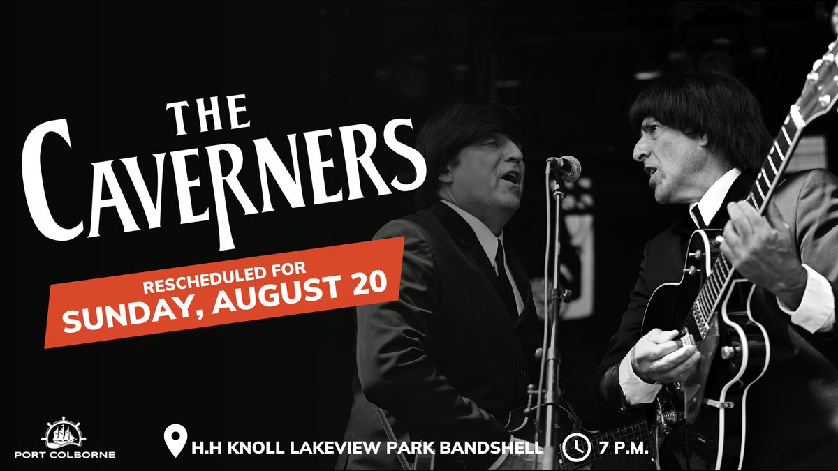 CONCERT 🎶| Join us Sunday, August 20 at 7 p.m. for the rescheduled Caverners concert at H.H. Knoll Lakeview Park bandshell.

Bring your own chair, sit back and enjoy the music.

See you there!