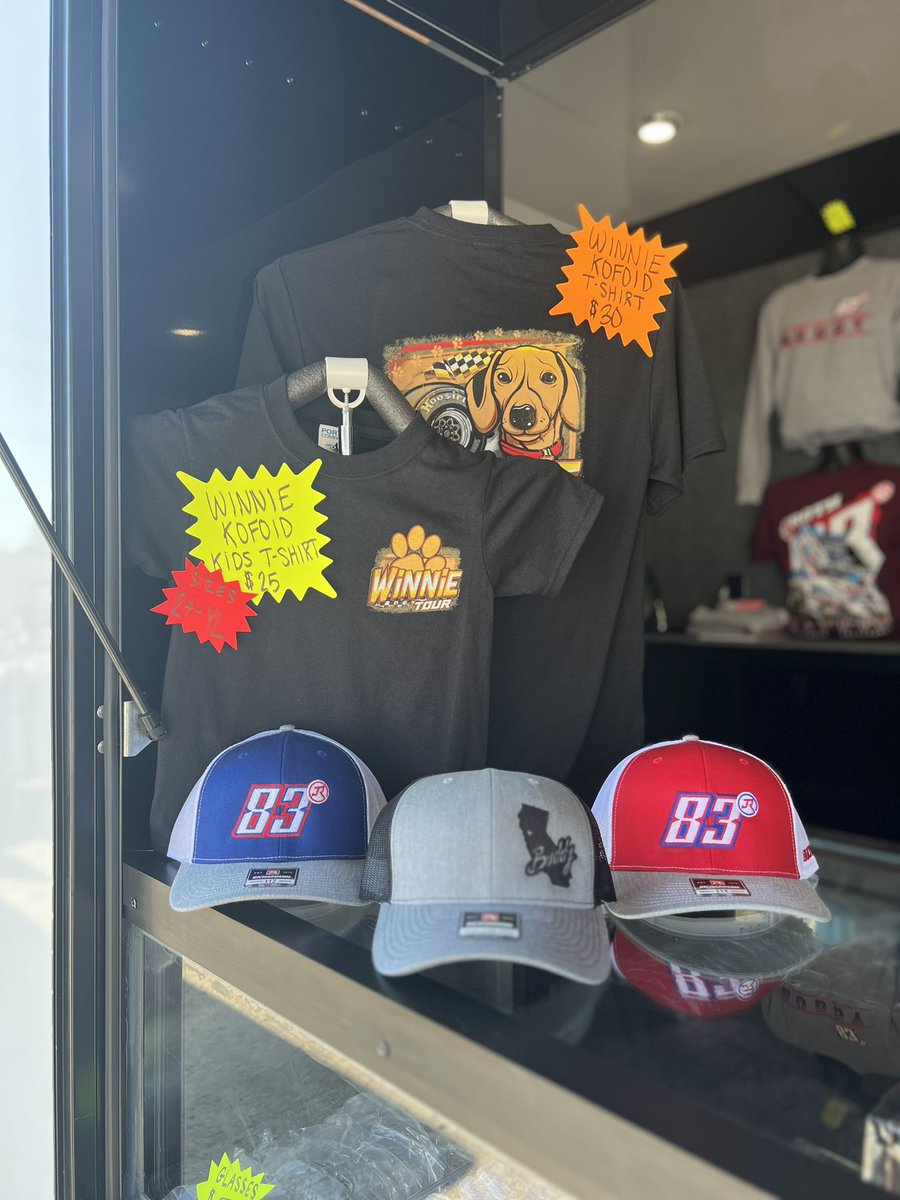 Good morning! We are O P E N in the vendor area! 

Come grab a new tshirt or a ton other miscellaneous items! I will be signing autographs in the trailer today from 5-6.

If you aren’t here, ALL items are online ⬇️
buybuddykofoid.com