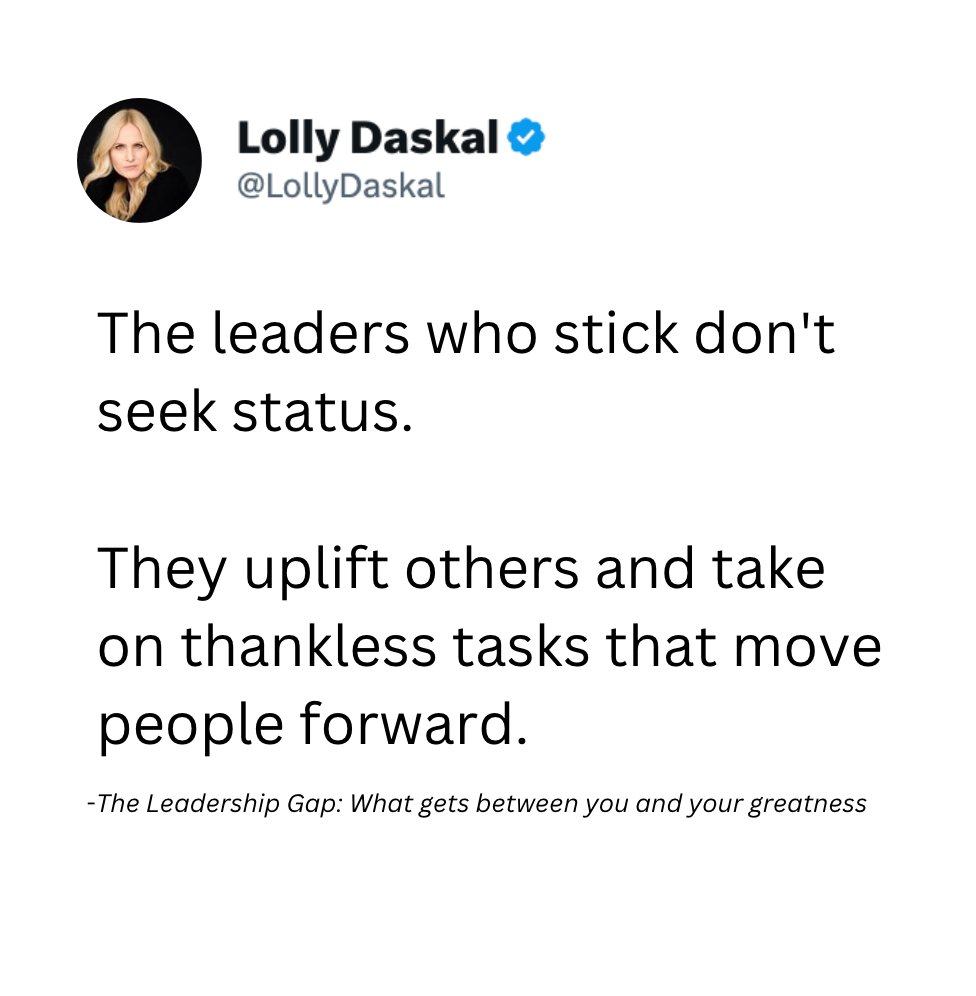 Lolly Daskal (@lollydaskal) on Twitter photo 