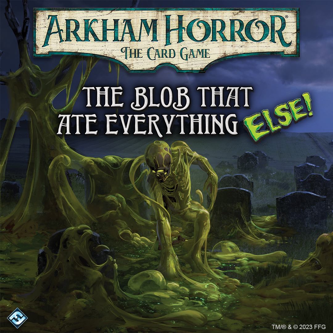 Who's hungry for some more Arkham? The print-and-play version of The Blob That Ate Everything ELSE!--including the new investigator Subject 5U-21--is now available on our website. Check it out: bit.ly/47qOKUh