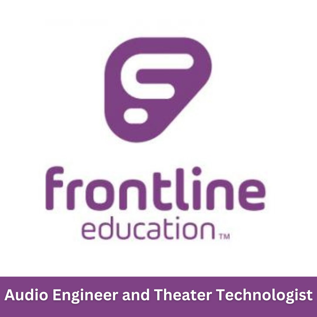 🚨Open Position Alert🚨 Frontline Education is hiring for an Audio Engineer and Theater Technologist position. 

Read more here: ow.ly/en0V50PwOlL